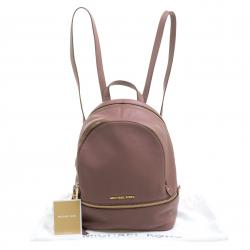 مملوكة مسبقًا Michael Kors Beige Leather Rhea Backpack