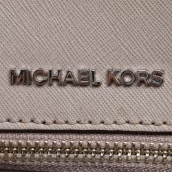 Pre Owned Michael Kors Grey Leather Rhea Mini Backpack