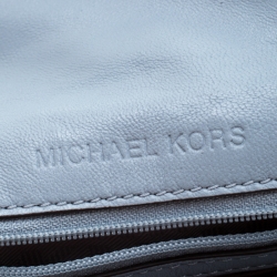 Pre Owned Michael Kors Light Blue Quilted Leather Sloan Belt Bag