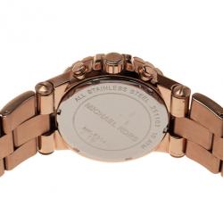 مملوكة مسبقًا Michael Kors Pink Stainless Steel MK-5314 Women's Wristwatch 42MM