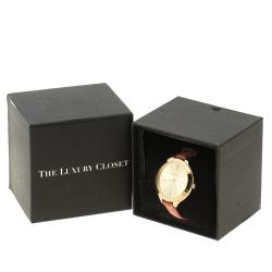 Pre Owned ساعة يد نسائية مايكل كورس رانواي MK2275 فولاد مطلي ذهب 41 مم