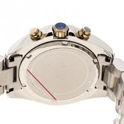 Pre Owned ساعة يد نسائية مايكل كروس MK5974 برادشو ستانلس ستيل لونين بيضاء فضية 37 مم