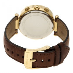 Pre Owned Michael Kors Gold Tone Parker Chronograph MK2249 Women's Wristwatch 39 mm