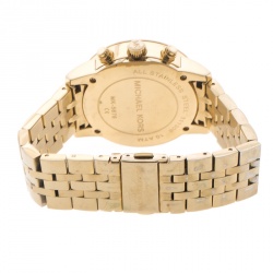 Pre Owned ساعة يد نسائية مايكل كورس ريتز MK5676  ستانلس ستيل مطلي ذهب 36 مم