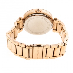 مملوكة مسبقًا ساعة يد نسائية مايكل كورس باركر MK5865 مطلية ذهبي وردي 39مم