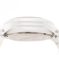 مملوكة مسبقًا Michael Kors White Ceramic Runway MK5161 Chronograph Women's Wristwatch 39 mm