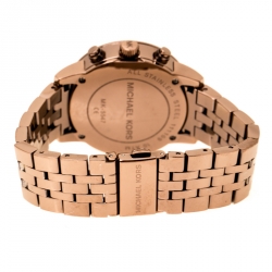 Michael Kors Brown Mother of Pearl Brown Ion Coated Stainless Steel Ritz MK5547 Women's Wristwatch 36 mm