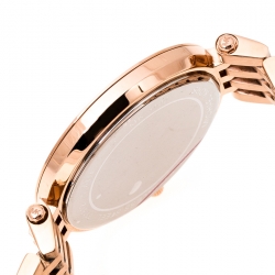 Pre Owned ساعة يد نسائية مايكل كورس دارشي MK3192 ستانلس ستيل مطلي ذهب وردي 39 مم