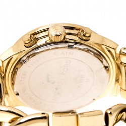 مملوكة مسبقًا  ساعة يد نسائية مايكل كورس رانواي تويست MK3131 ستانلس ستيل مطلي ذهب 37 مم