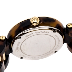 Pre Owned Michael Kors Gold Plated Stainless Steel Delray MK4314 Women's Wristwatch 36MM