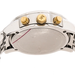Michael Kors White Mother Of Pearl Two-Tone Stainless Steel Ritz MK5057 Women's Wristwatch 36 mm