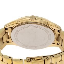 Pre Owned ساعة يد نسائية مايكل كورس سليم رانواي أم كيه3590 ستانلس ستيل لون ذهب أصفر 42 مم