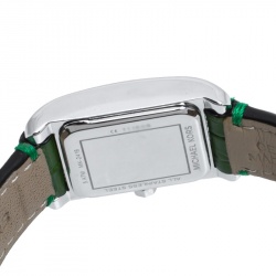 Pre Owned ساعة يد نسائية مايكل كورس تيلور أم كيه2416 جلد تمساح ستانلس ستيل فضية 20 مم