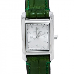 Pre Owned ساعة يد نسائية مايكل كورس تيلور أم كيه2416 جلد تمساح ستانلس ستيل فضية 20 مم