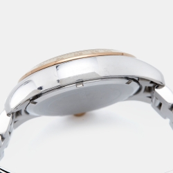 Pre Owned Michael Kors Silver Two-Tone Stainless Steel Layton MK5622 Women's Wristwatch 39 mm