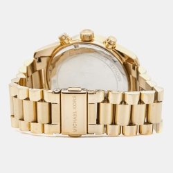 Michael Kors Blue Gold Plated Stainless Steel Lexington MK7216 Women's Wristwatch 38 mm