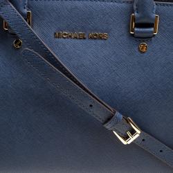 Pre Owned حقيبة مايكل مايكل كورس سحاب علوي سلما متوسطة جلد كحلية