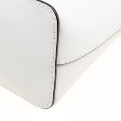 مملوكة مسبقًا حقيبة كروس مايكل مايكل كورس سيندي جلد بيضاء