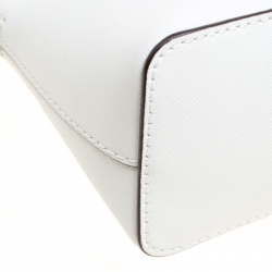 مملوكة مسبقًا حقيبة كروس مايكل مايكل كورس سيندي جلد بيضاء