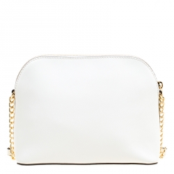 مملوكة مسبقًا حقيبة كروس مايكل مايكل كورس سيندي جلد بيضاء