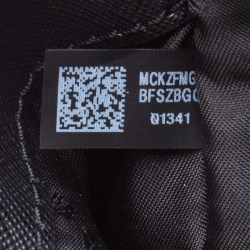 Pre Owned MICHAEL Michael Kors Black/Red MK Rose Leather Medium Selma Tote