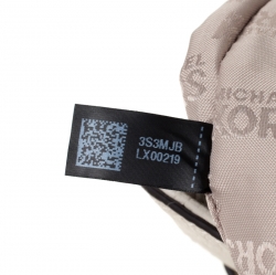 Pre Owned Micheal Kors Cream Python Embossed Leather Astrid Top Handle Bag