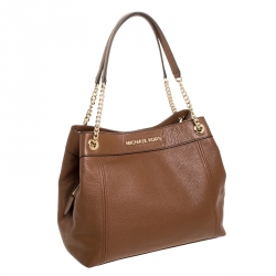 Pre Owned حقيبة مايكل مايكل كورس جيت سيت جلد بني