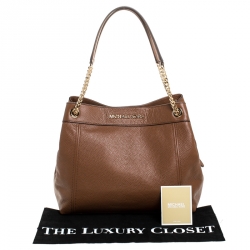 Pre Owned حقيبة مايكل مايكل كورس جيت سيت جلد بني