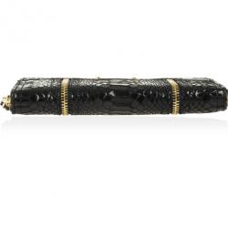 MICHAEL Michael Kors Moxley Python Continental Zip Around Leather Wallet