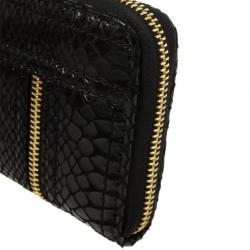 MICHAEL Michael Kors Moxley Python Continental Zip Around Leather Wallet