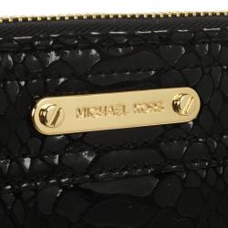 MICHAEL Michael Kors Moxley Python Continental Zip Around Leather Wallet