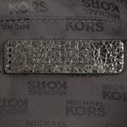 MICHAEL Michael Kors Large Jet Set Crinkled Metallic Clutch