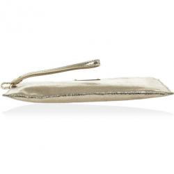 MICHAEL Michael Kors Large Jet Set Crinkled Metallic Clutch Bag