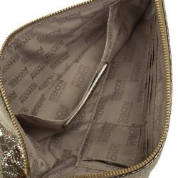 مملوكة مسبقًا MICHAEL Michael Kors Bronze Large Clutch Bag