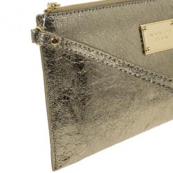 مملوكة مسبقًا MICHAEL Michael Kors Bronze Large Clutch Bag