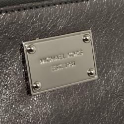 MICHAEL Michael Kors Gunmetal Large Jet Set Clutch Bag