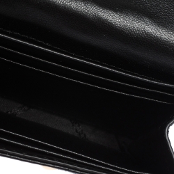 Pre Owned MICHAEL Michael Kors Black Leather Whitney Chain Wallet