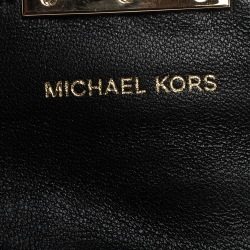 Pre Owned MICHAEL Michael Kors Black Leather Whitney Chain Wallet