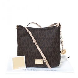 Michael Michael Kors PVC Large Jet Set Travel Messenger Bag