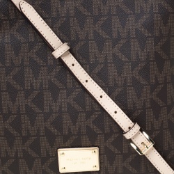 Michael Michael Kors PVC Large Jet Set Travel Messenger Bag