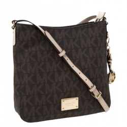 Michael Michael Kors PVC Large Jet Set Travel Messenger Bag