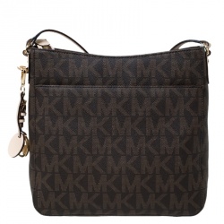 Michael Michael Kors PVC Large Jet Set Travel Messenger Bag