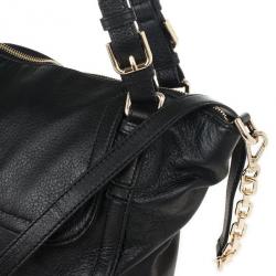مملوكة مسبقًا MICHAEL Michael Kors Black Leather Deneuve Satchel