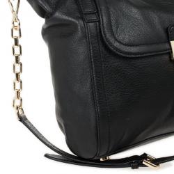 مملوكة مسبقًا MICHAEL Michael Kors Black Leather Deneuve Satchel
