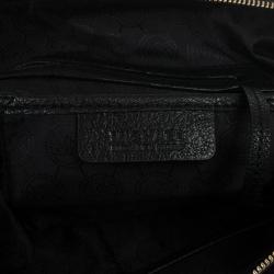 مملوكة مسبقًا MICHAEL Michael Kors Black Leather Deneuve Satchel