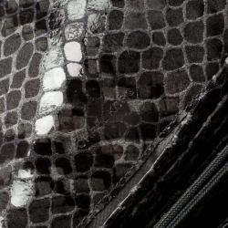 Pre Owned Michael Michael Kors Grey Python Embossed Leather Fulton Flap Wallet