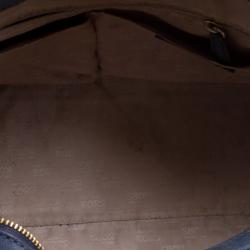 Pre Owned Michael Michael Kors Navy Blue Leather  Sandrine Satchel