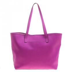 Pre Owned حقيبة يد مايكل كورس جلد وردية زاهية