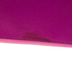 Pre Owned حقيبة يد مايكل كورس جلد وردية زاهية