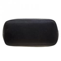 Pre Owned حقيبة يد مايكل كورس جيت سيت جلد أسود